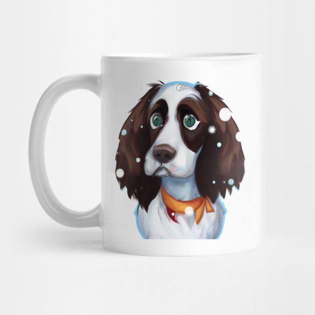 Cute English Springer Spaniel Drawing by Play Zoo